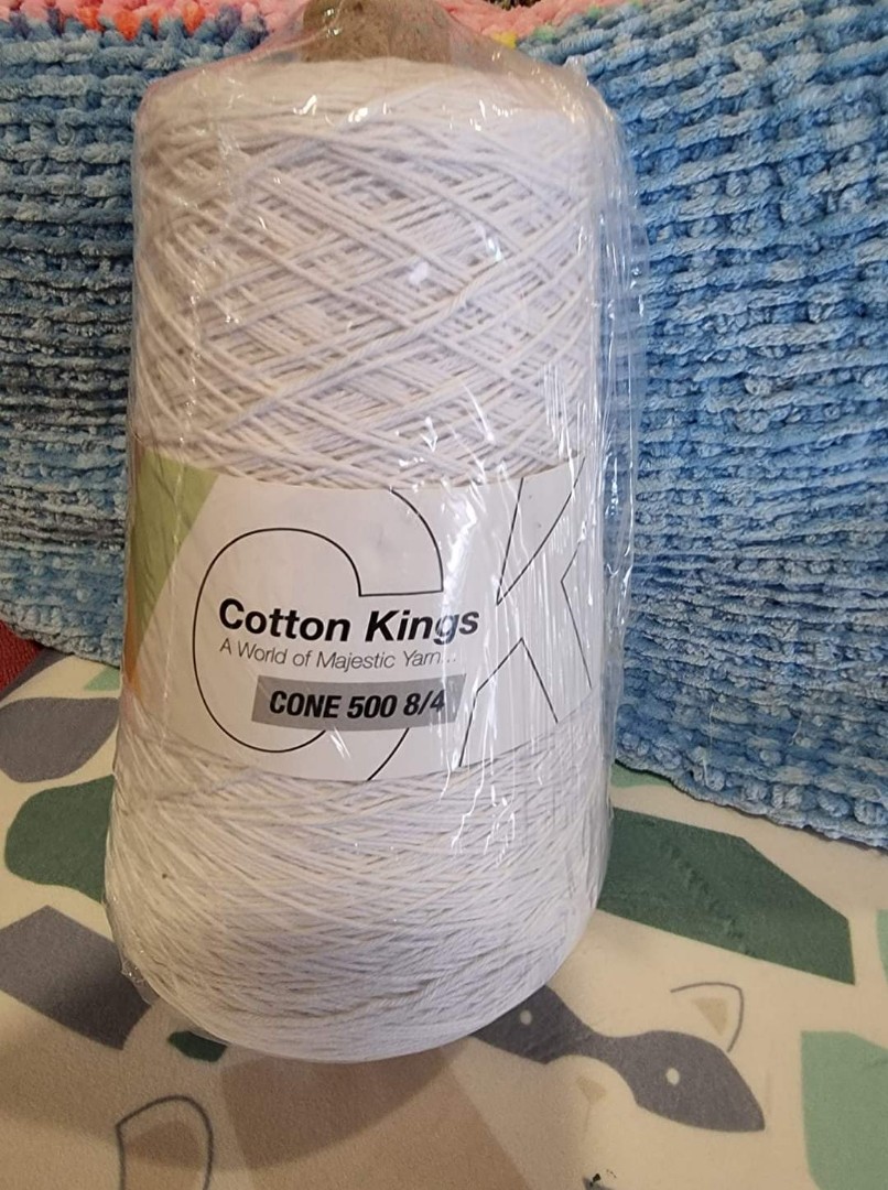 HOBBII Cotton Kings 8/4 yarn 500 gm cone, Hobbies & Toys, Stationery