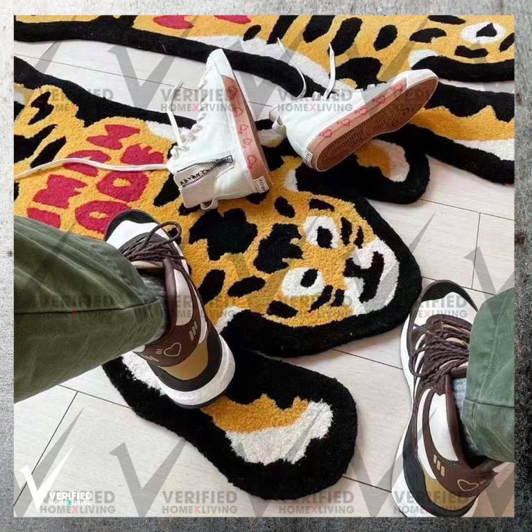 Human made tiger carpets, Furniture & Home Living, Home Decor, Carpets,  Mats & Flooring on Carousell