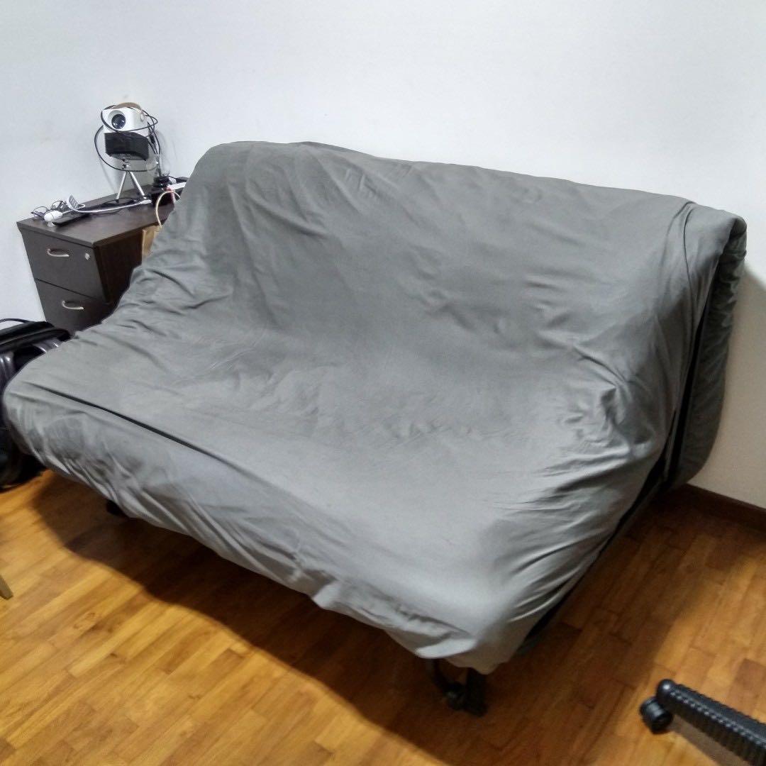IKEA Double Sofa Bed LYCKSELE , Furniture & Home Living, Furniture