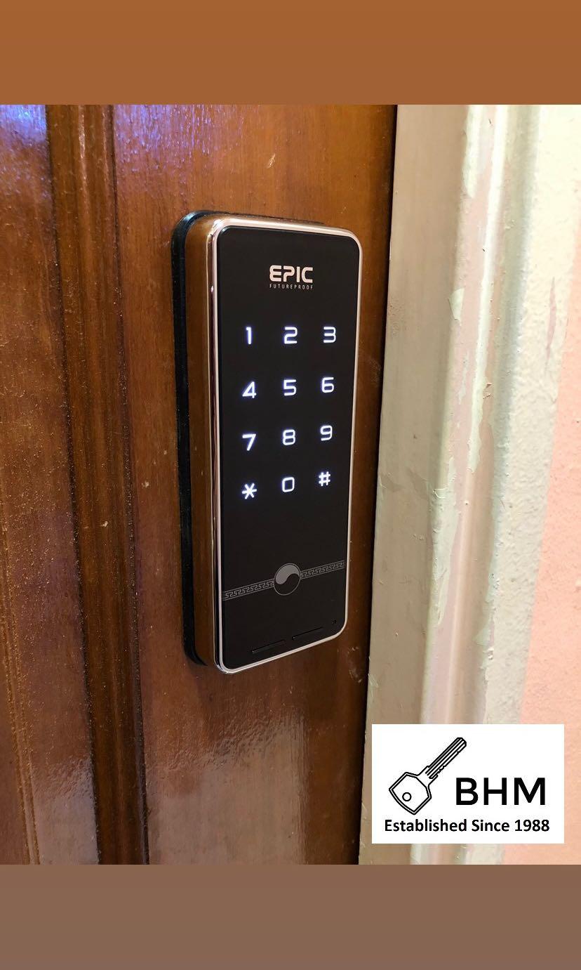 Korea Digital Lock [Include Installation] , Furniture & Home Living