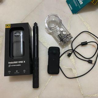 Insta one X with diving case and bullet time stick