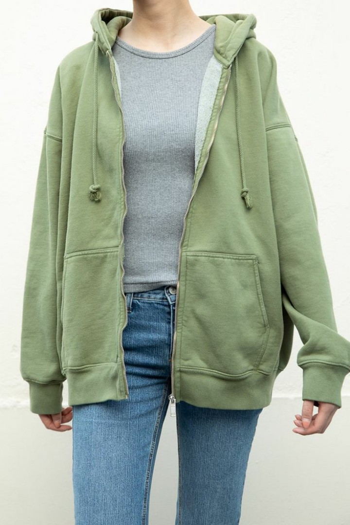 Brandy Melville Christy Hoodie Oversized Jacket Sweatshirt Vintage Y2k