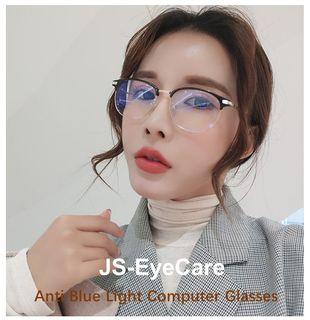 JS-EyeCare High Quality Fashion Anti Blue Light Anti UV Anti Radiation Anti Eyestrain Computer Glasses Spectacles (JS-C012)