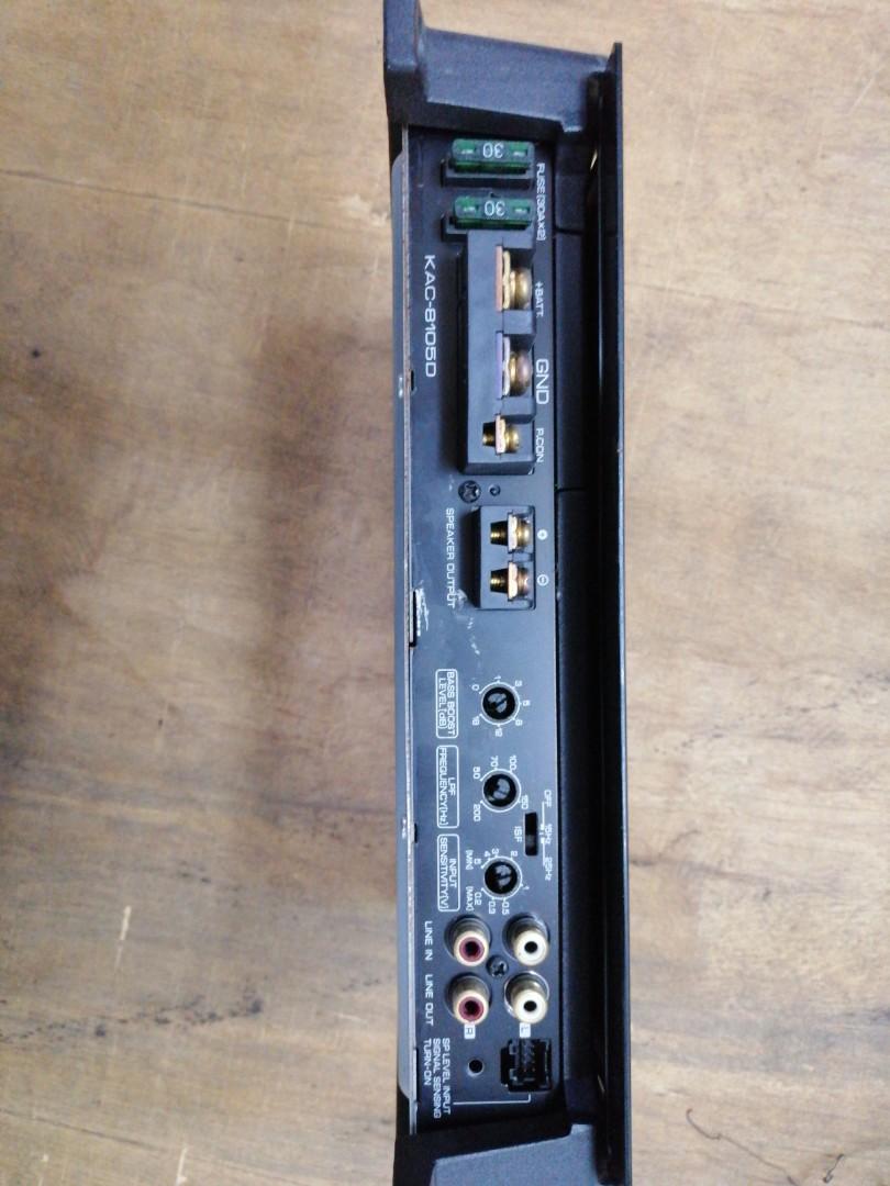 Kenwood Mono Power Amplifier KAC8105D, Car Accessories, Accessories on