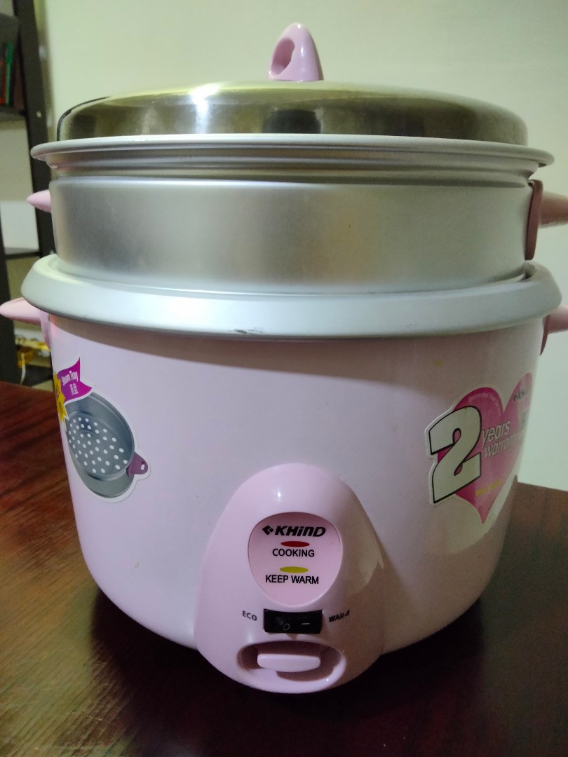 KHIND Rice Cooker with Steamer Tray, TV & Home Appliances, Kitchen