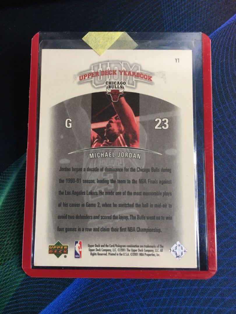 Michael Jordan Upper Deck Yearbook insert Nba card (Category: Vintage Collectibles) located in Taguig. Submitted by ramsthrift (Listing ID 1113974104, Image 2). Description: 2000-01 Upper Deck Nba Legends UD Yearbook Michael Jordan insert * Nrmt to mint condition .
