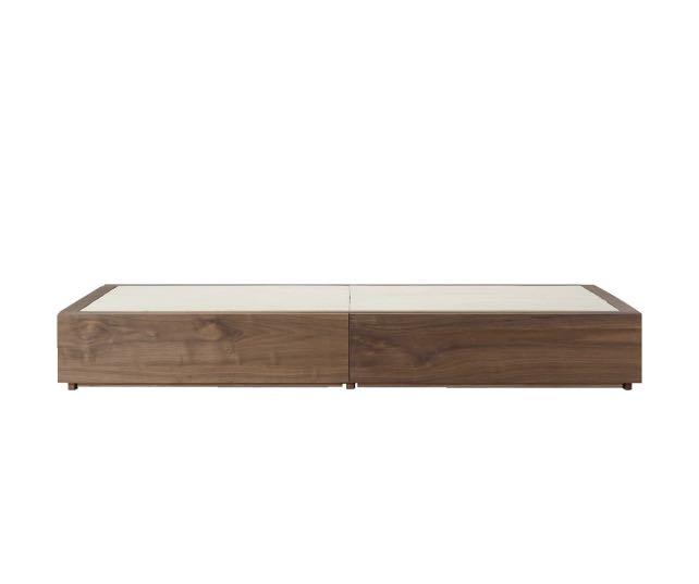 Muji Storage Bed Frame, walnut, king size, Furniture & Home Living