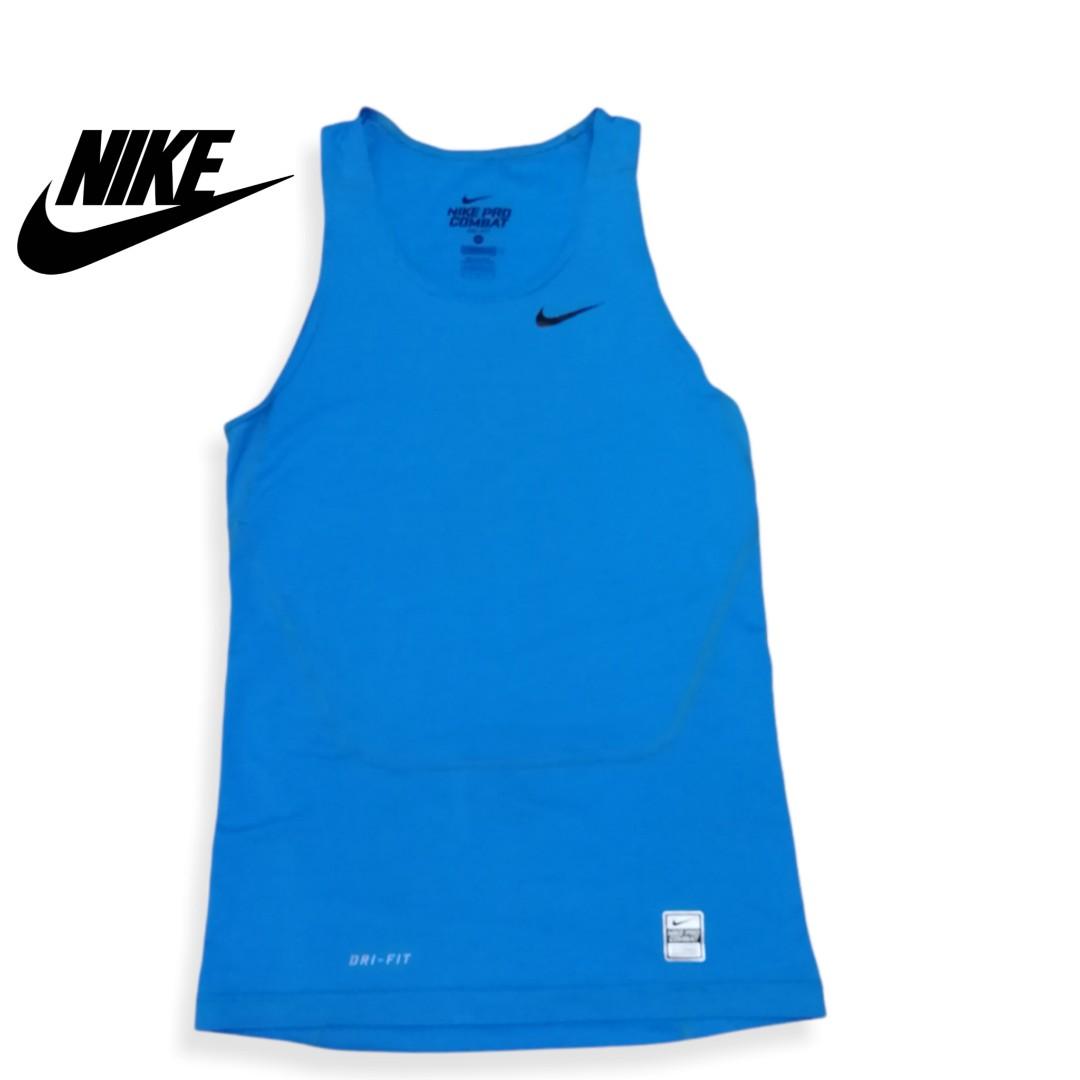 nike pro combat blue