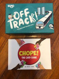 Off Track and Chope Card Games