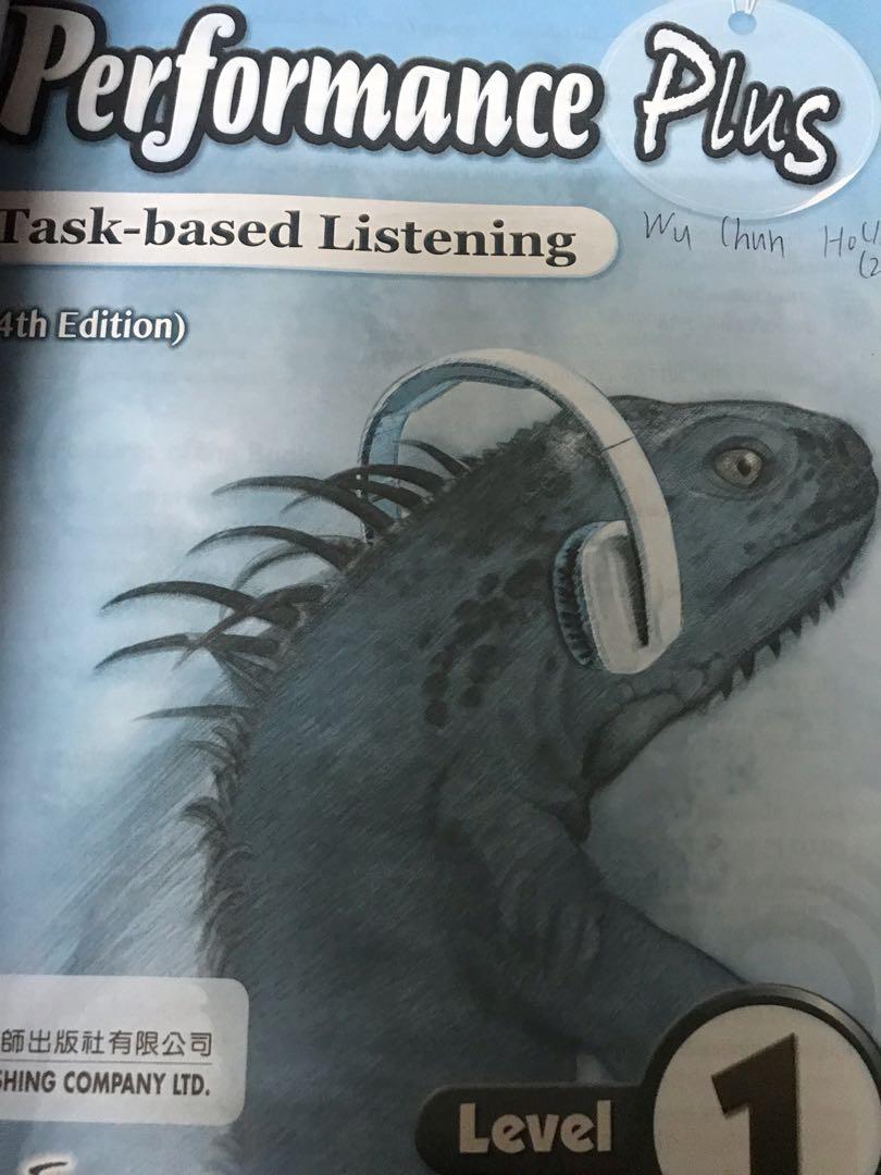Performance Plus Task-based listening level 1, 興趣及遊戲, 書本 & 文具, 書本及雜誌 ...