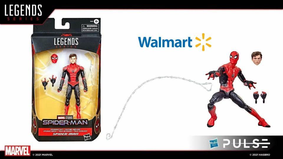 marvel legends spider man upgraded suit walmart