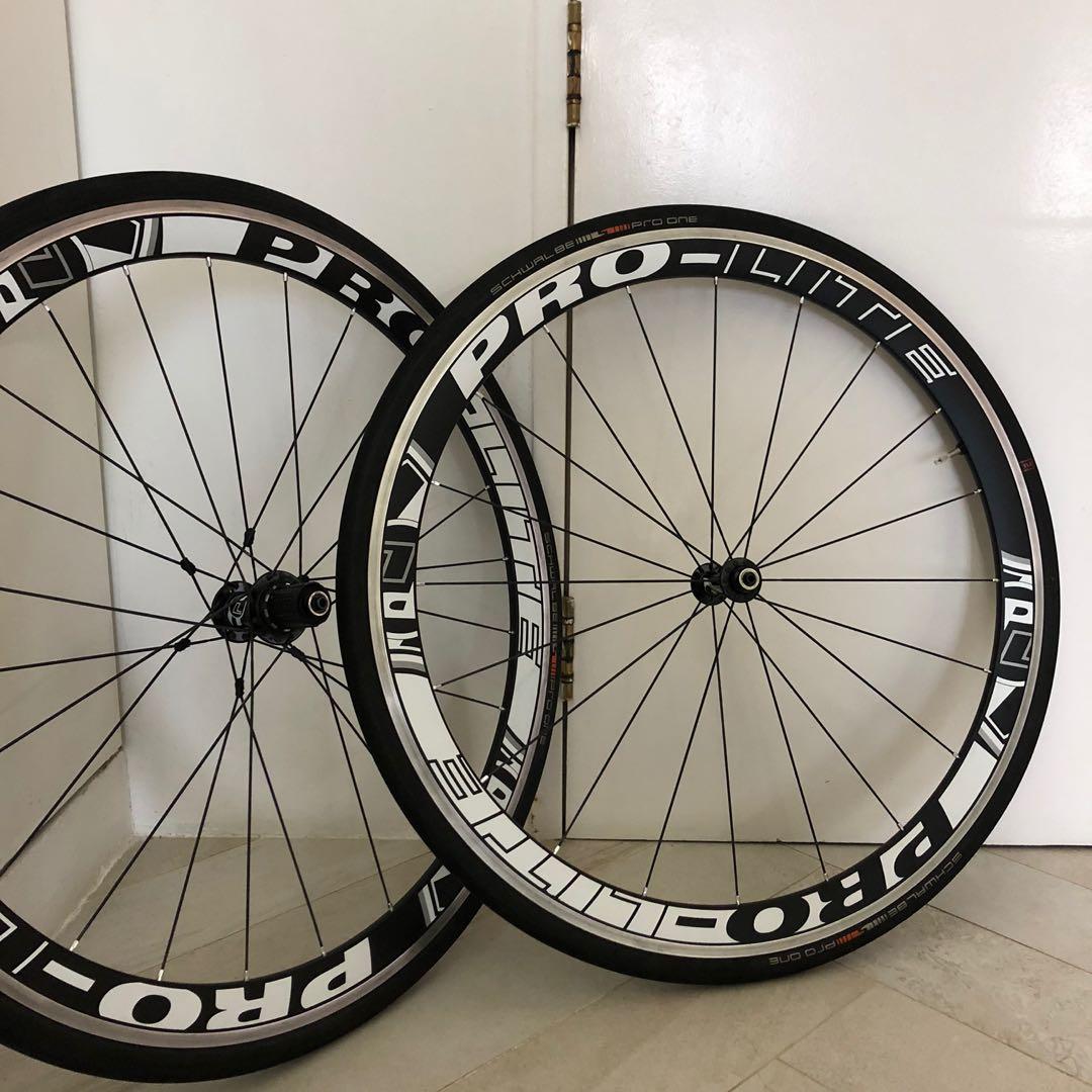 pro lite bracciano a42w aero road wheelset