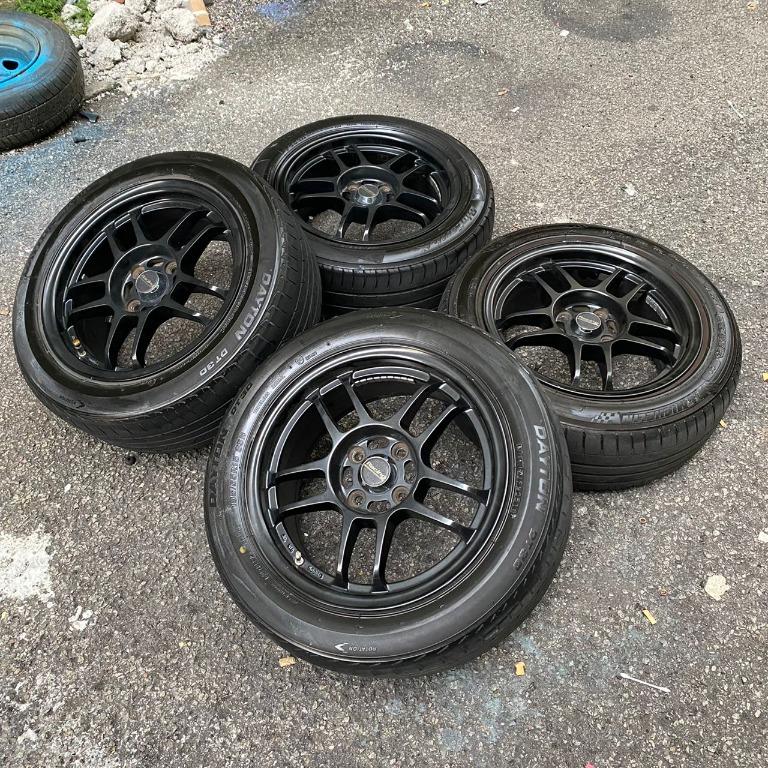 Racing Hart 15 inch sport rim Vios tyre 70%, Auto Accessories on Carousell