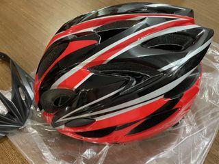 Red/Black Cycling Helmet Lightweight Adjustable Unisex Adult