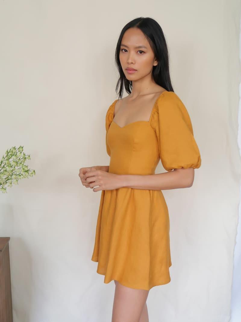 Reformation mustard dress outlet