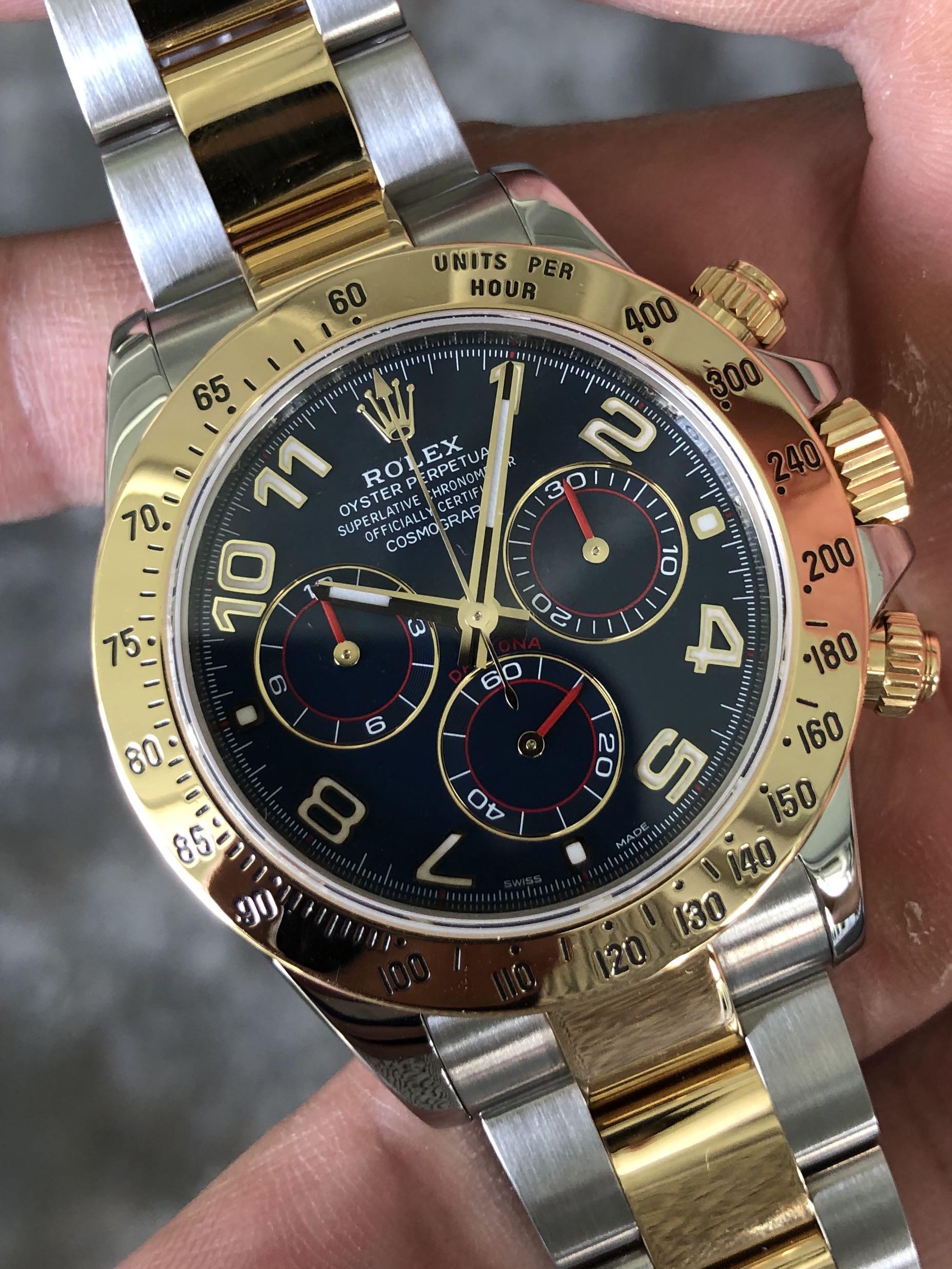 rolex daytona blue racing dial