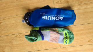 Running bottle & socks