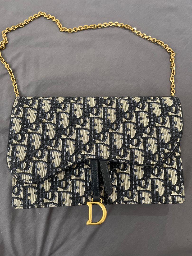 Dior Oblique Vertical Saddle Pouch