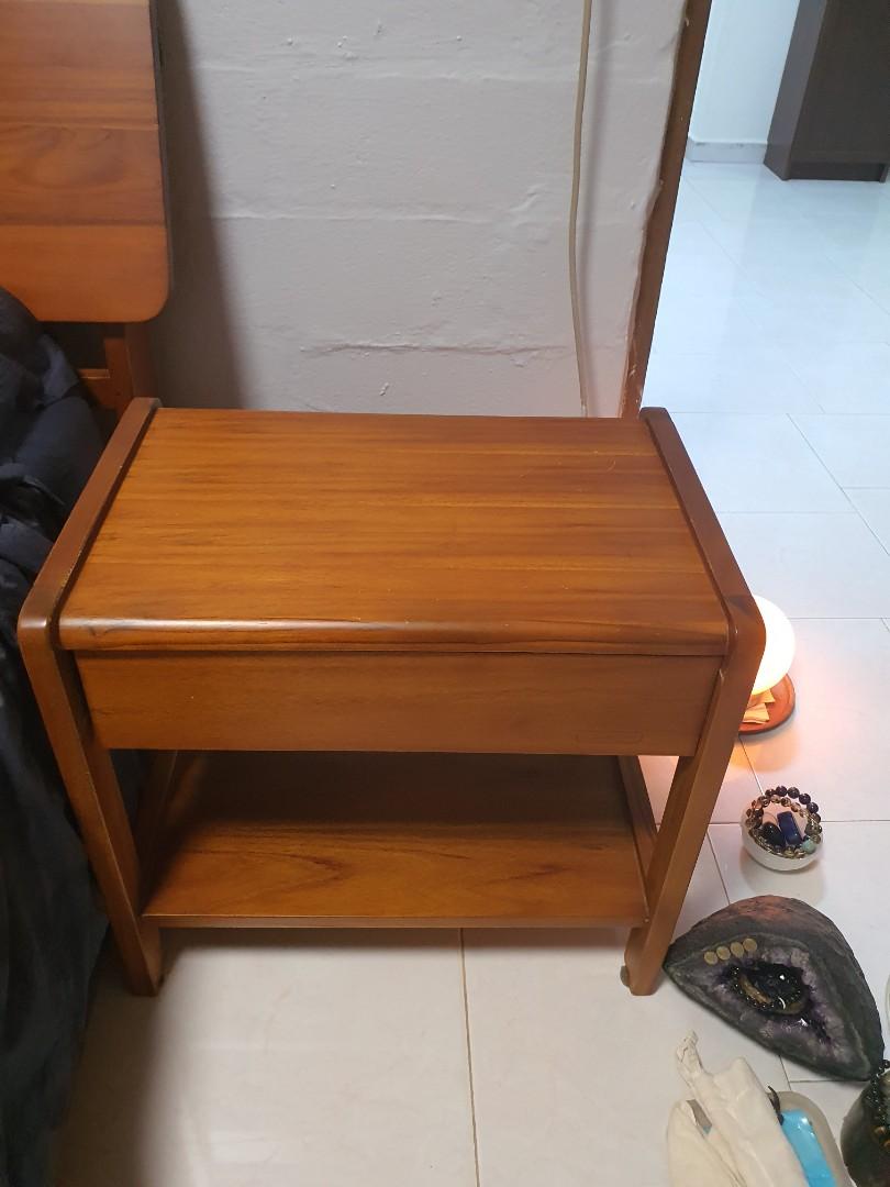 Scanteak bedside clearance table