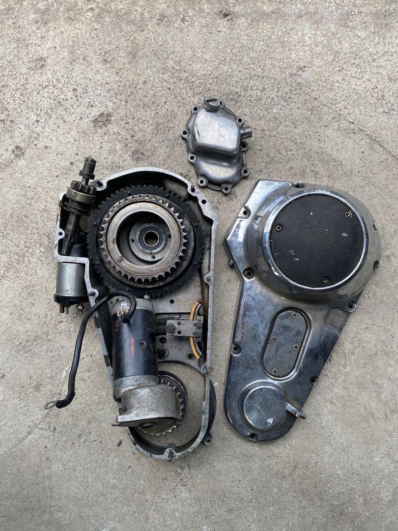 Harley Davidson Shovelhead electric start primary set Auto Accessories on Carousell