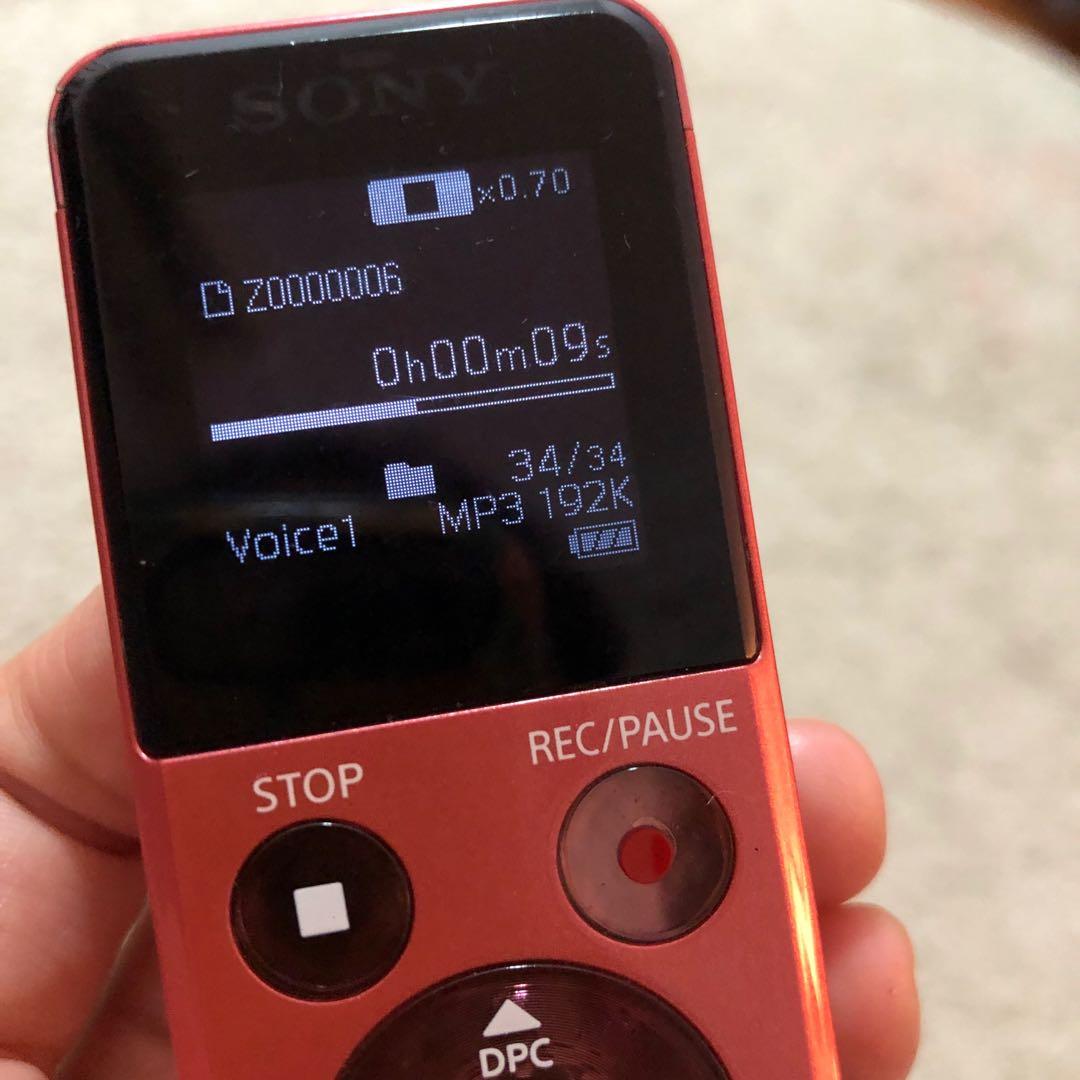 SONY ICDUX543F DIGITAL VOICE RECORDER WITH BUILTIN USB, Audio