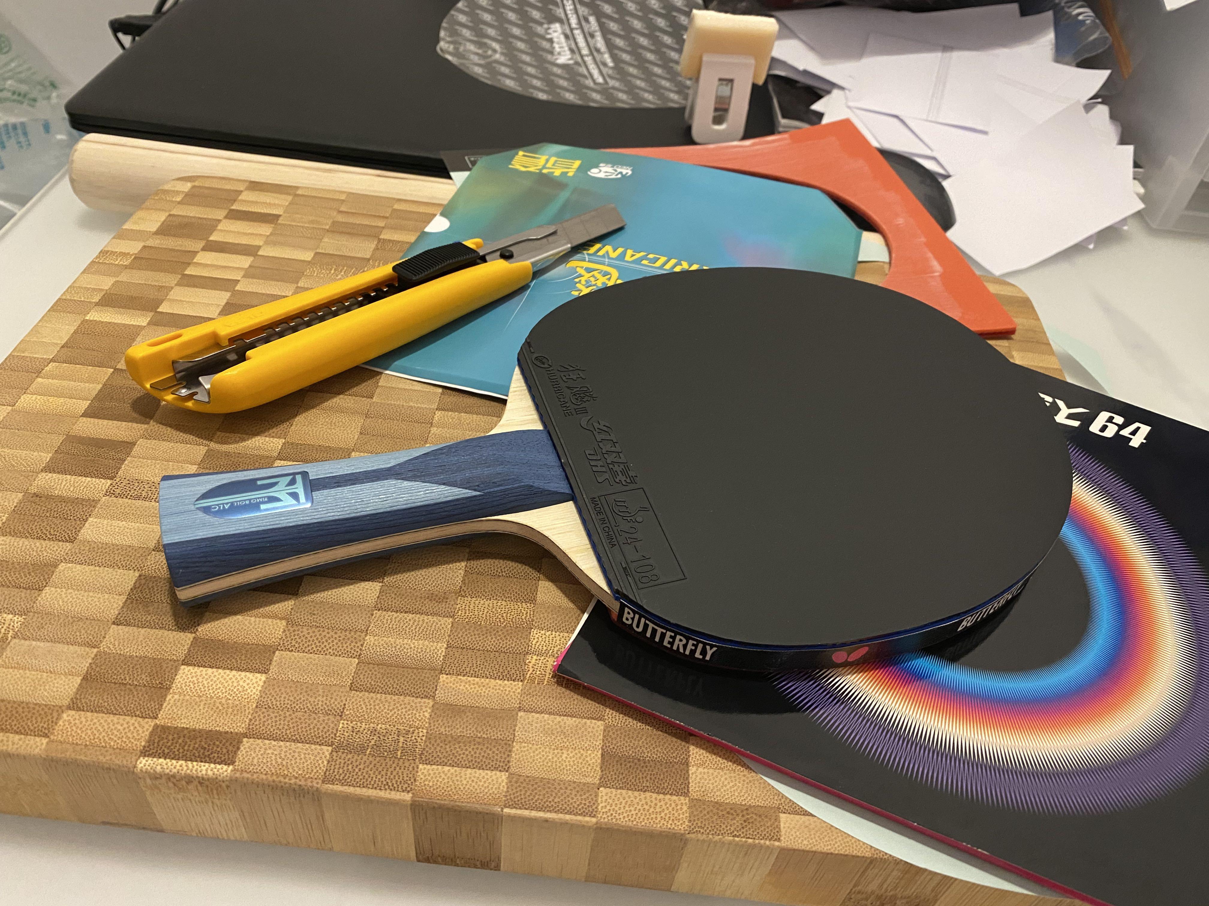 Table Tennis Professional rubber sticking pasting fixing service with