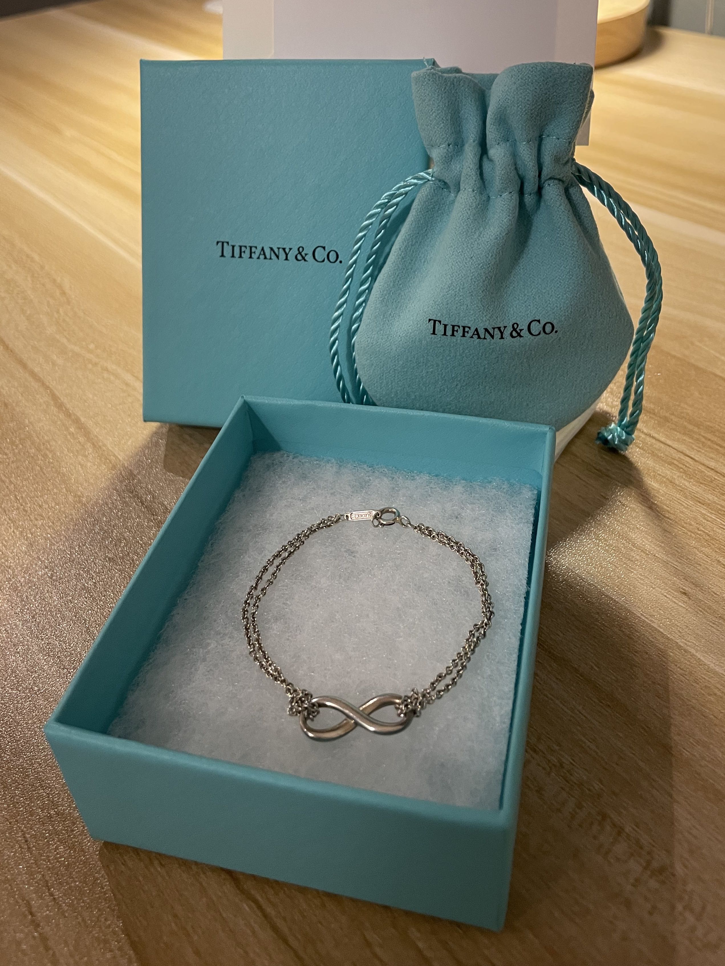 Tiffany blue store infinity bracelet