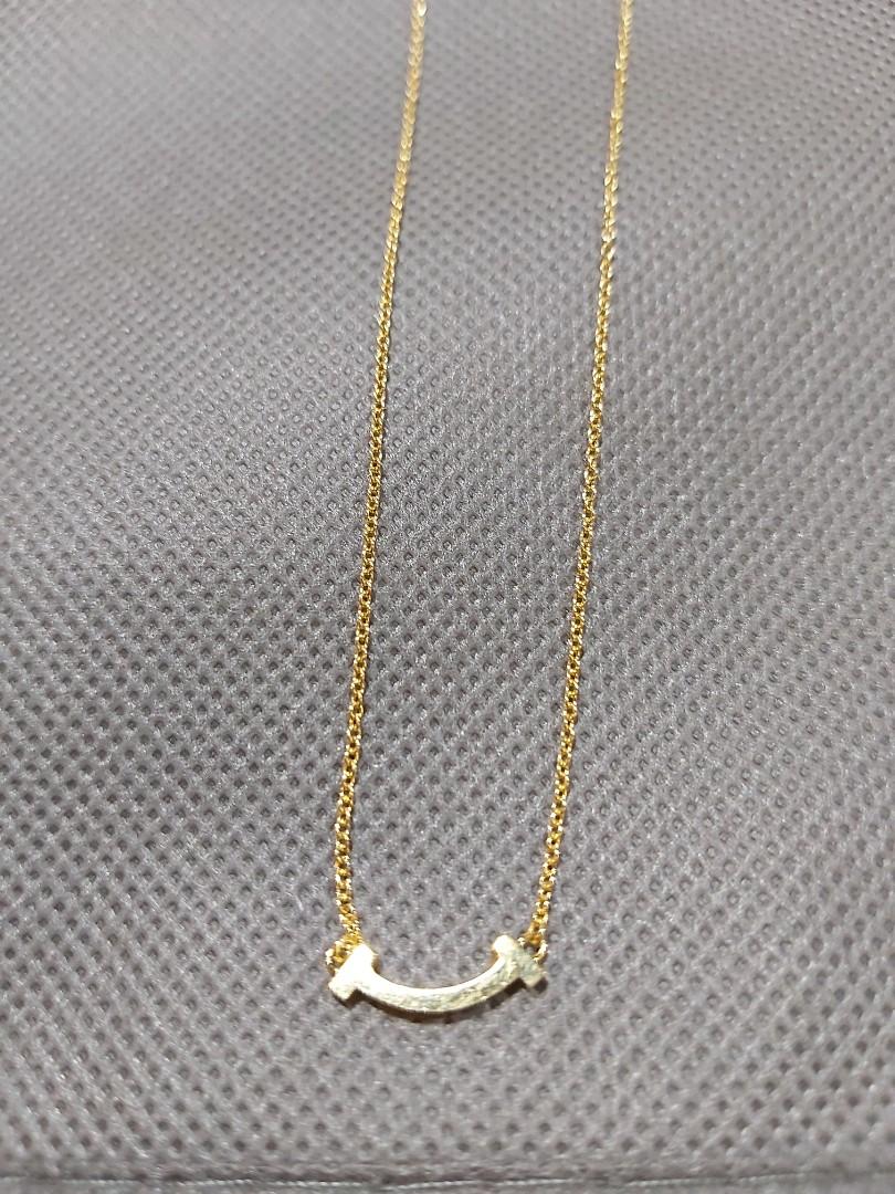 T smile necklace best sale