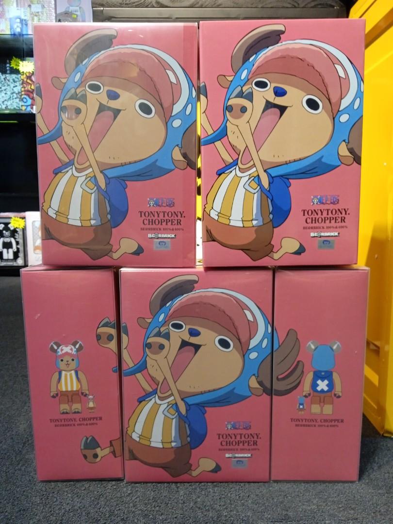 BE@RBRICK Bearbrick 400% +100%Tony Tony Chopper one piece 海賊王索