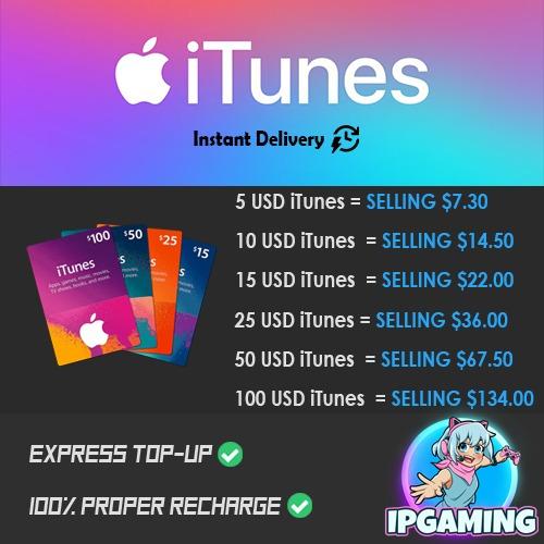 iTunes Gift Card US, Tickets & Vouchers, Vouchers on Carousell