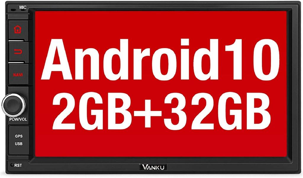 Vanku Android 10 Double Din Car Stereo Bluetooth 2 + 32GB Support DAB+ Sat  Nav Android Auto WIFI USB SD Fast-boot 7 Touch Screen, Car Accessories,  Accessories on Carousell