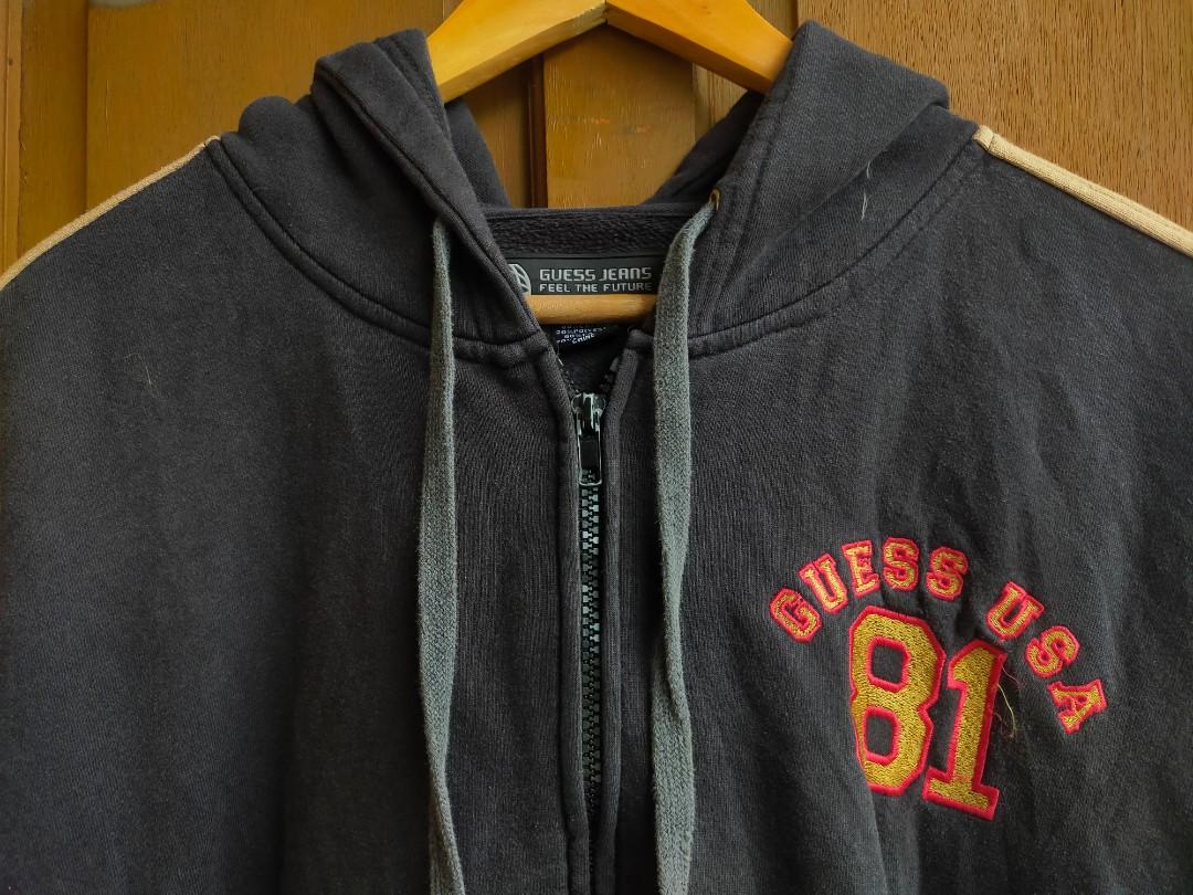 guess fleece sweatshirt