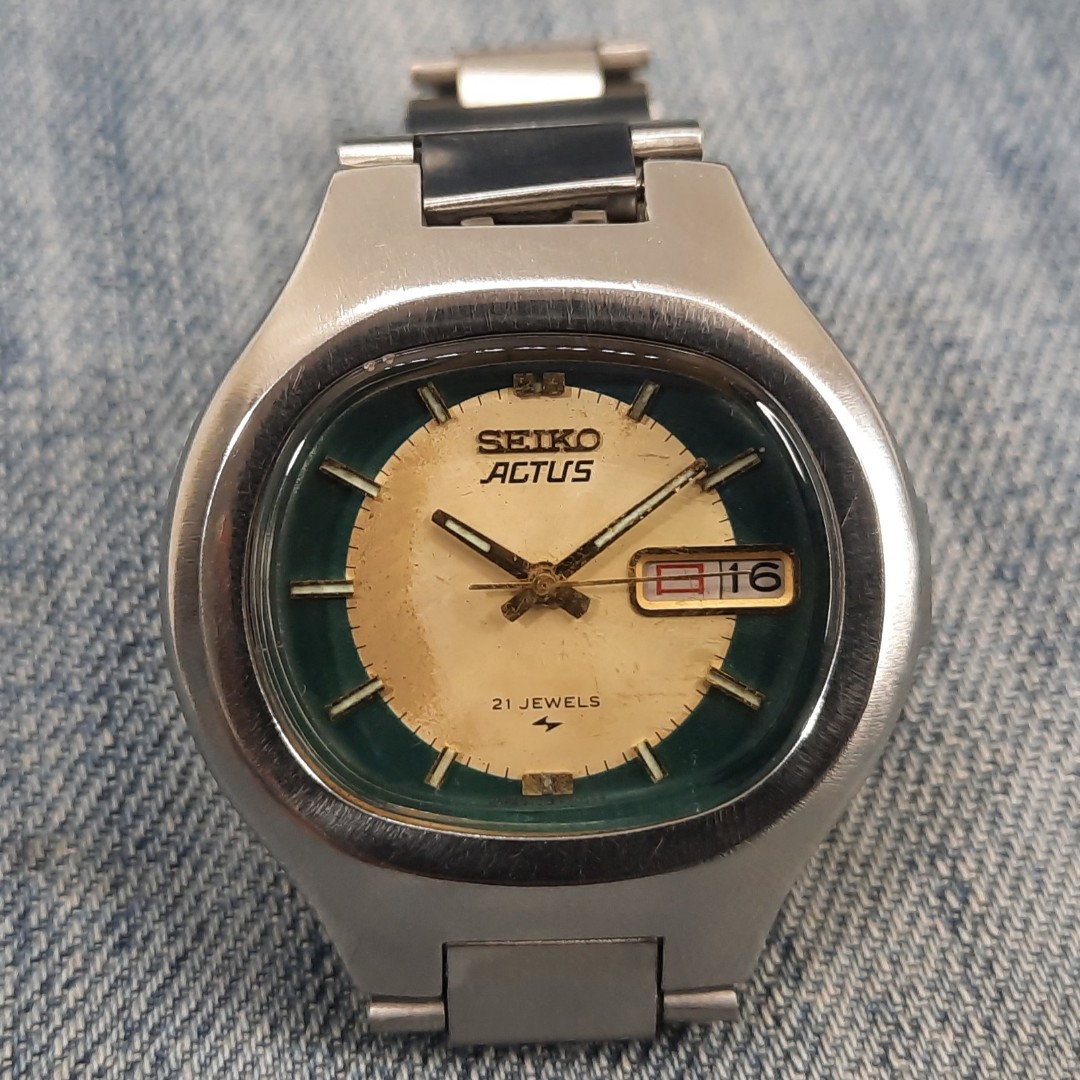 Vintage Seiko Actus 7019-5010 21 Jewels Automatic Men's Watch, Men's ...