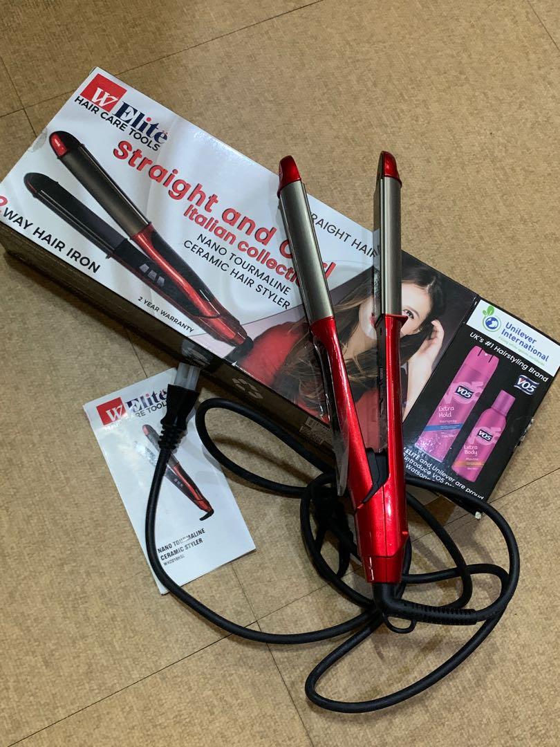 W ELITE NANO TOURMALINE CERAMIC HAIR STRAIGHTENER