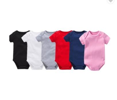 Solid color sales baby rompers