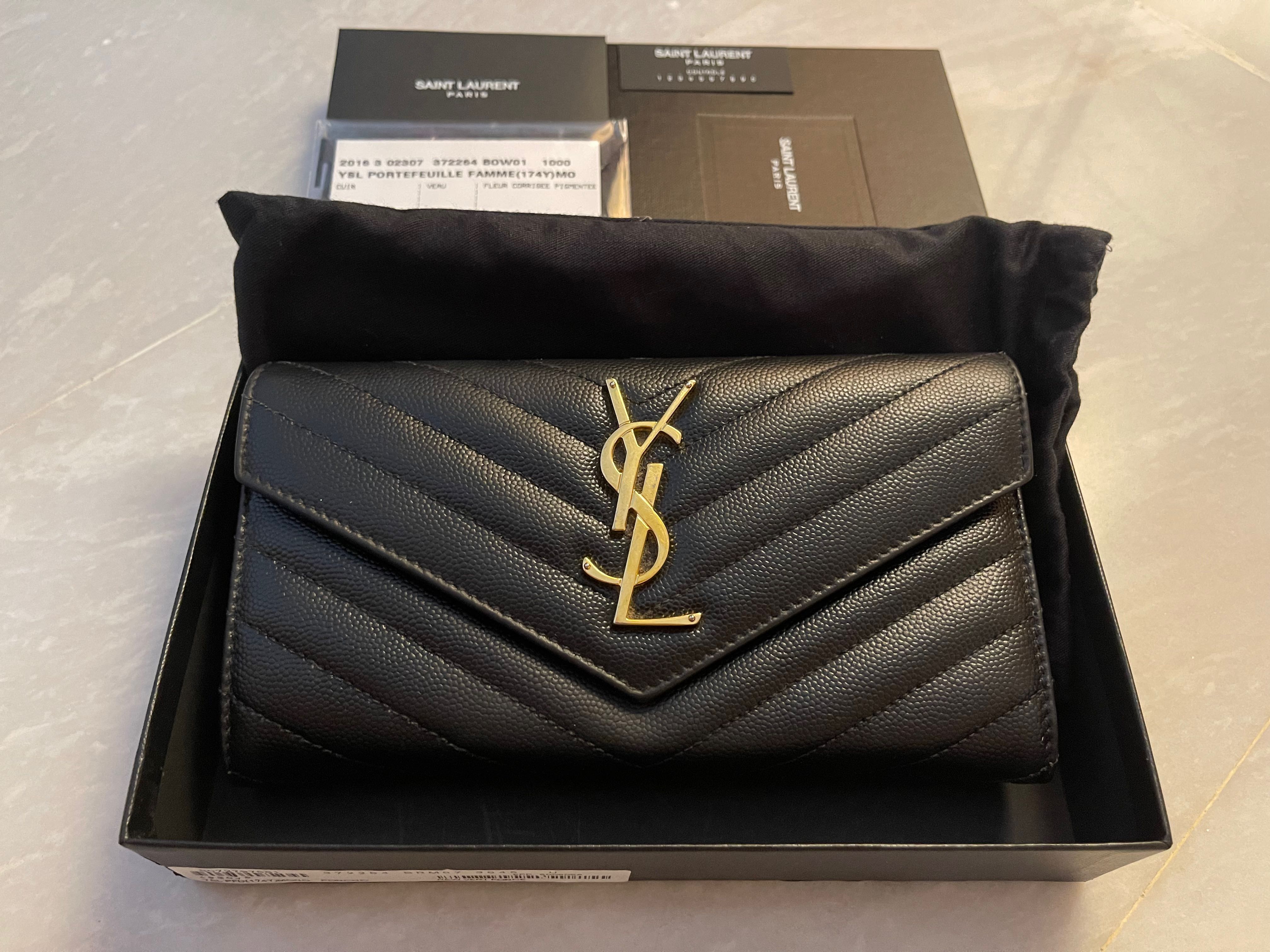 ysl monogram large flap wallet