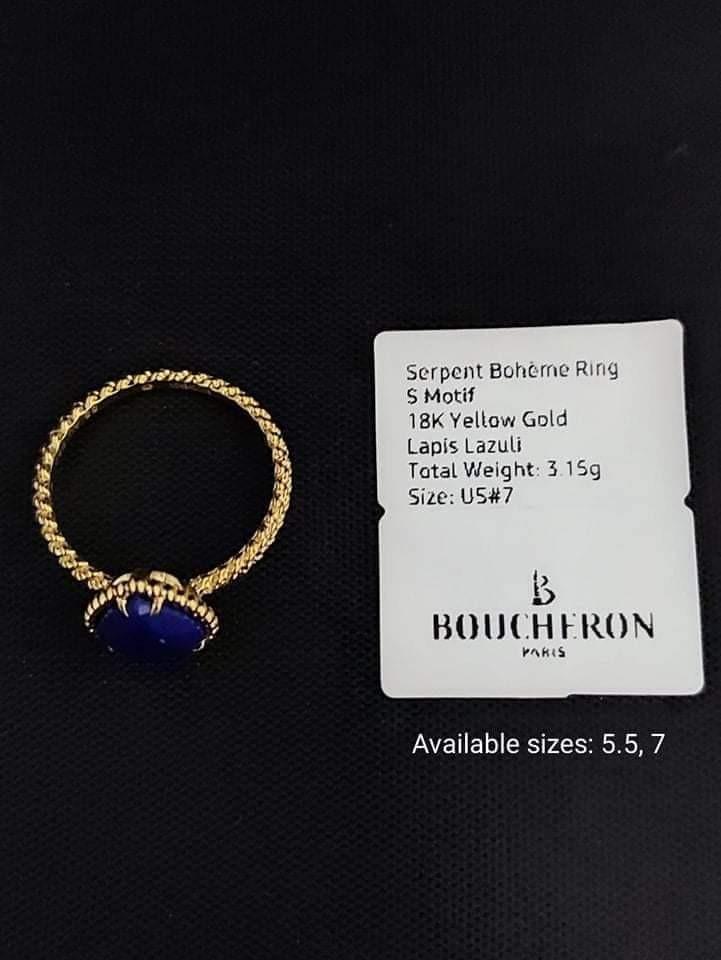 18k BOUCHERON SERPENT BOHEME RING SIZE 5.5 & 7 ONLY (Category: Rings) located in Manila. Submitted by jonie_dequina (Listing ID 1114306802, Image 3). Description: .