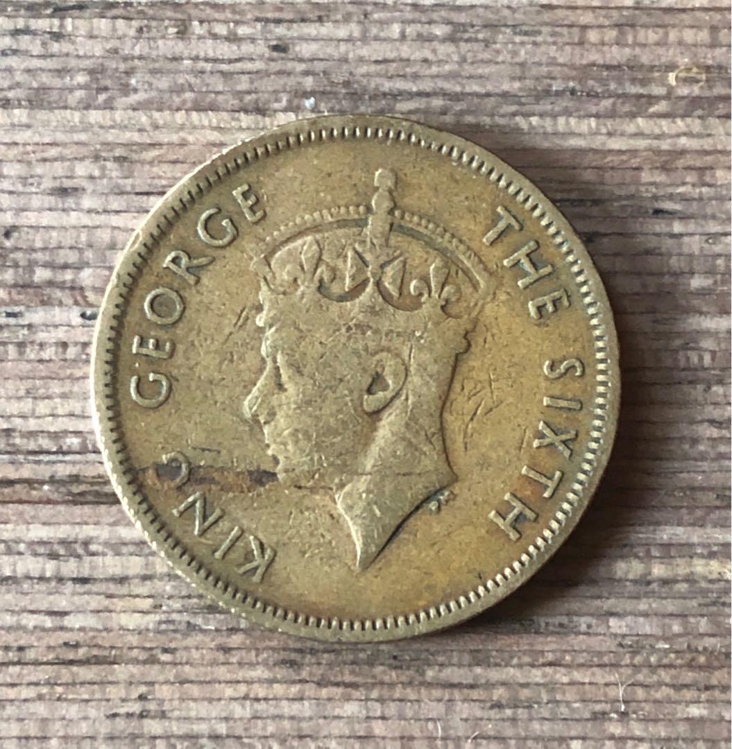 錯體硬幣1950年港幣一毫, 興趣及遊戲, 收藏品及紀念品, 錢幣- Carousell