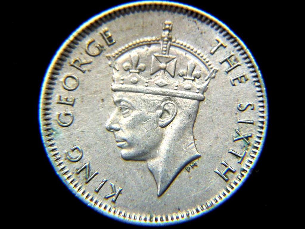 鎳幣-1951年英屬毛里求斯島(British Mauritius)殖民徽1/4盧比鎳幣(英皇佐治六世像), 興趣及遊戲, 收藏品及紀念品, 錢幣-  Carousell