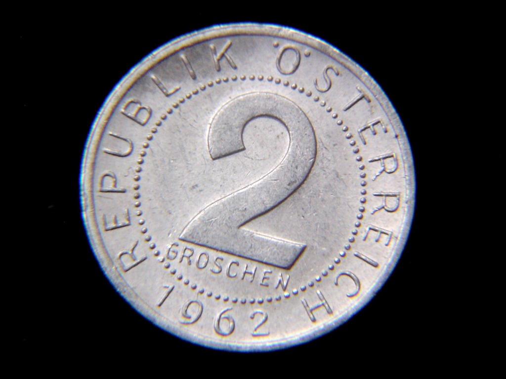 鋁幣-1962年奧地利共和國(Austrian Republic)大鷹2戈洛申(Groschen)鋁幣, 興趣及遊戲, 收藏品及紀念品, 錢幣-  Carousell