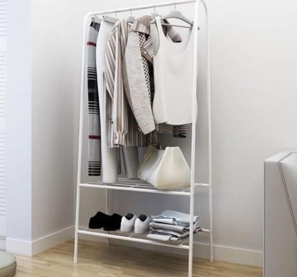 694 A Shape Rak Baju Clothes Rack Cloth Hanger Stand Rack Hanging Clothes Rack Home Furniture Others On Carousell