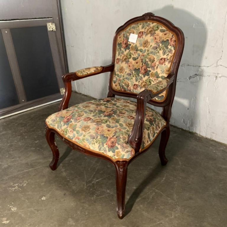European Luxury Chair With Armrest Kerusi Mewah Rekaan Eropah