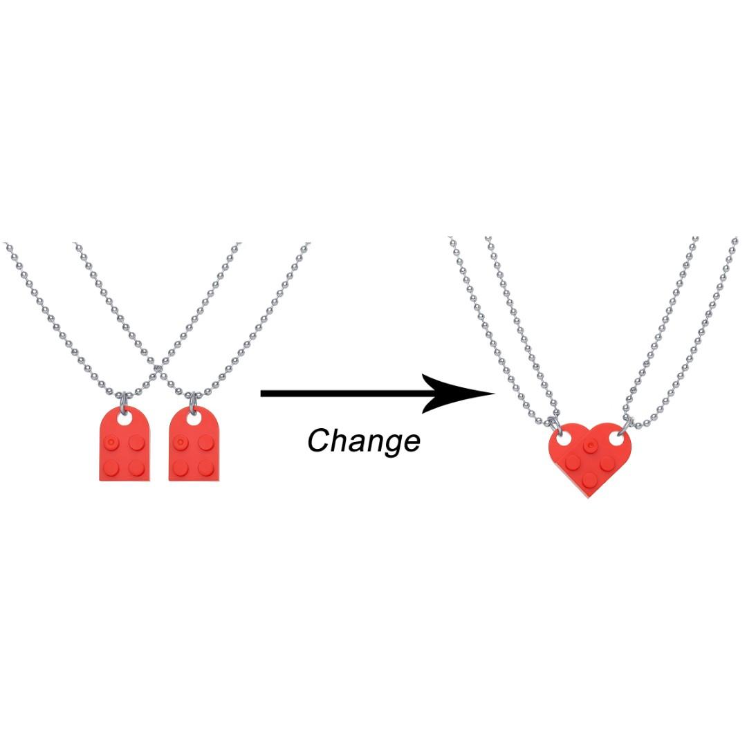 Tiktok lego outlet heart necklace