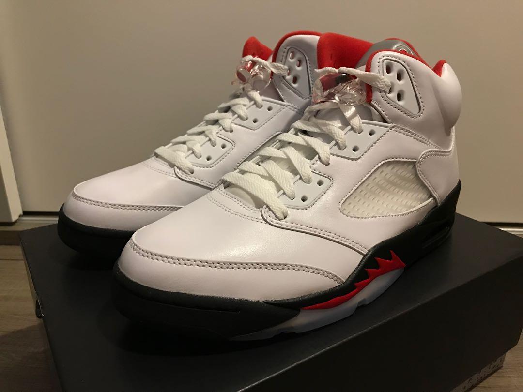 全新Nike Air Jordan 5 Retro Fire Red 流川楓, 男裝, 鞋, 波鞋- Carousell