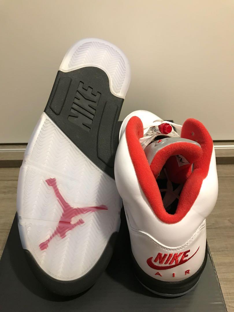 全新Nike Air Jordan 5 Retro Fire Red 流川楓, 男裝, 鞋, 波鞋- Carousell