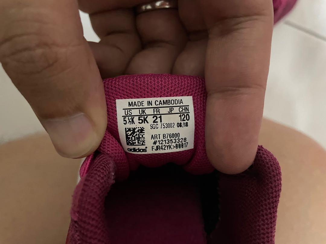 ADIDAS MARGENTA SHOES SAIZ 5 FOR GIRL TODDLER Babies Kids