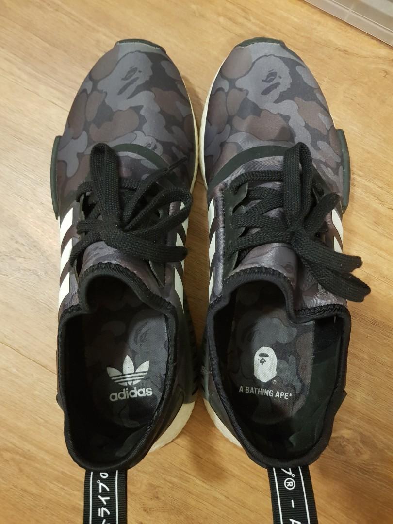 Adidas NMD Bape black camo, Men's Fashion, Footwear, Sneakers on Carousell