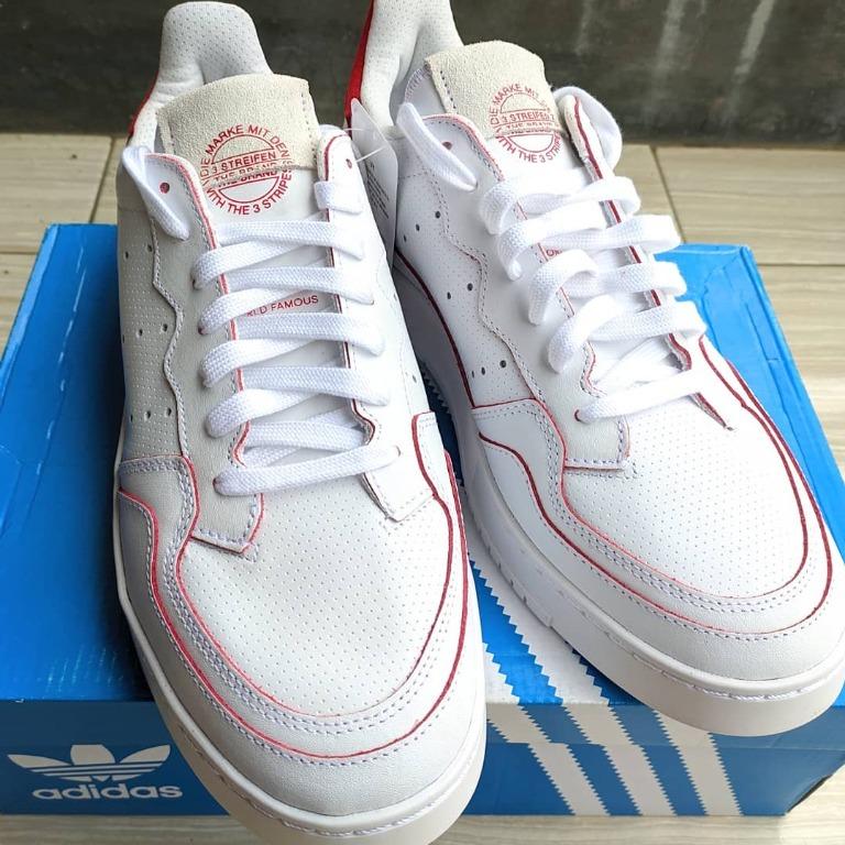 Adidas Originals Supercourt Scarlet FU9741 Original Resmi Fesyen