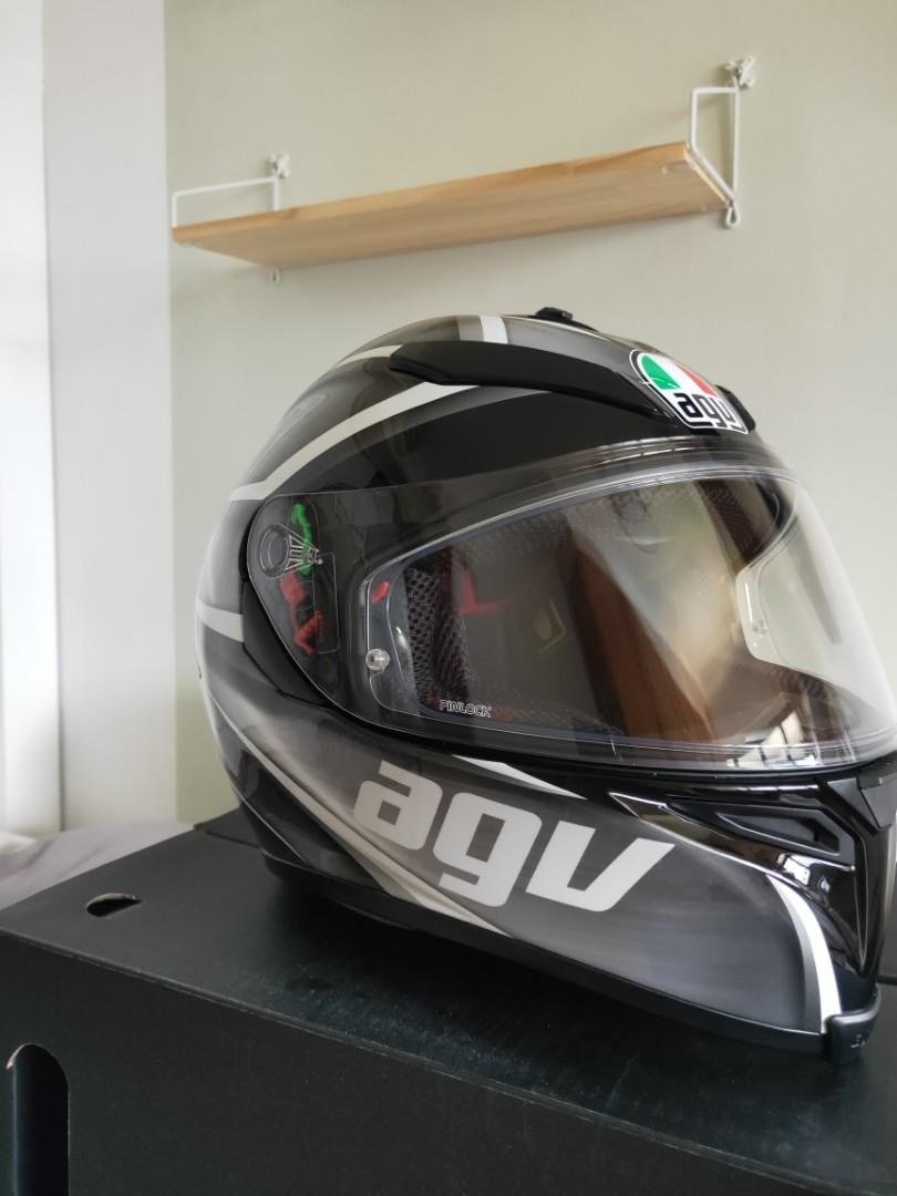 WTT/WTS AGV K5-S K5S Tempest Black Silver L, Motorcycles
