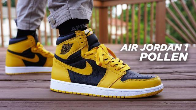 Air Jordan 1 Retro High Pollen, 男裝, 鞋, 波鞋- Carousell
